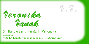 veronika hanak business card